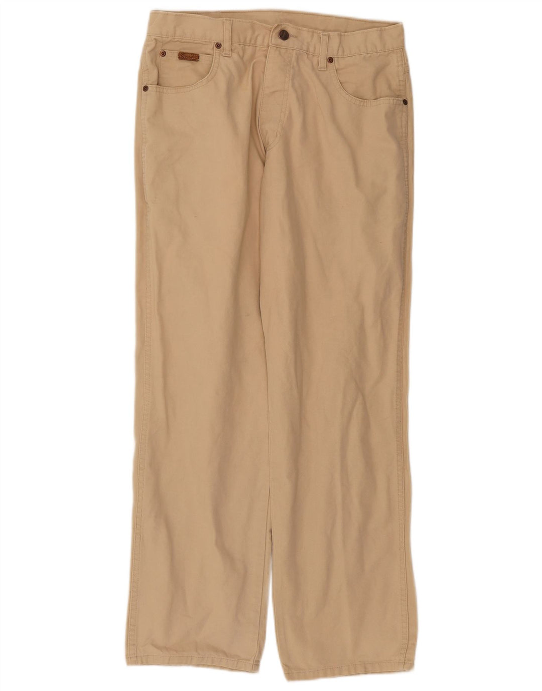 Spodnie męskie Wrangler Straight Casual W32 L29 Beżowe