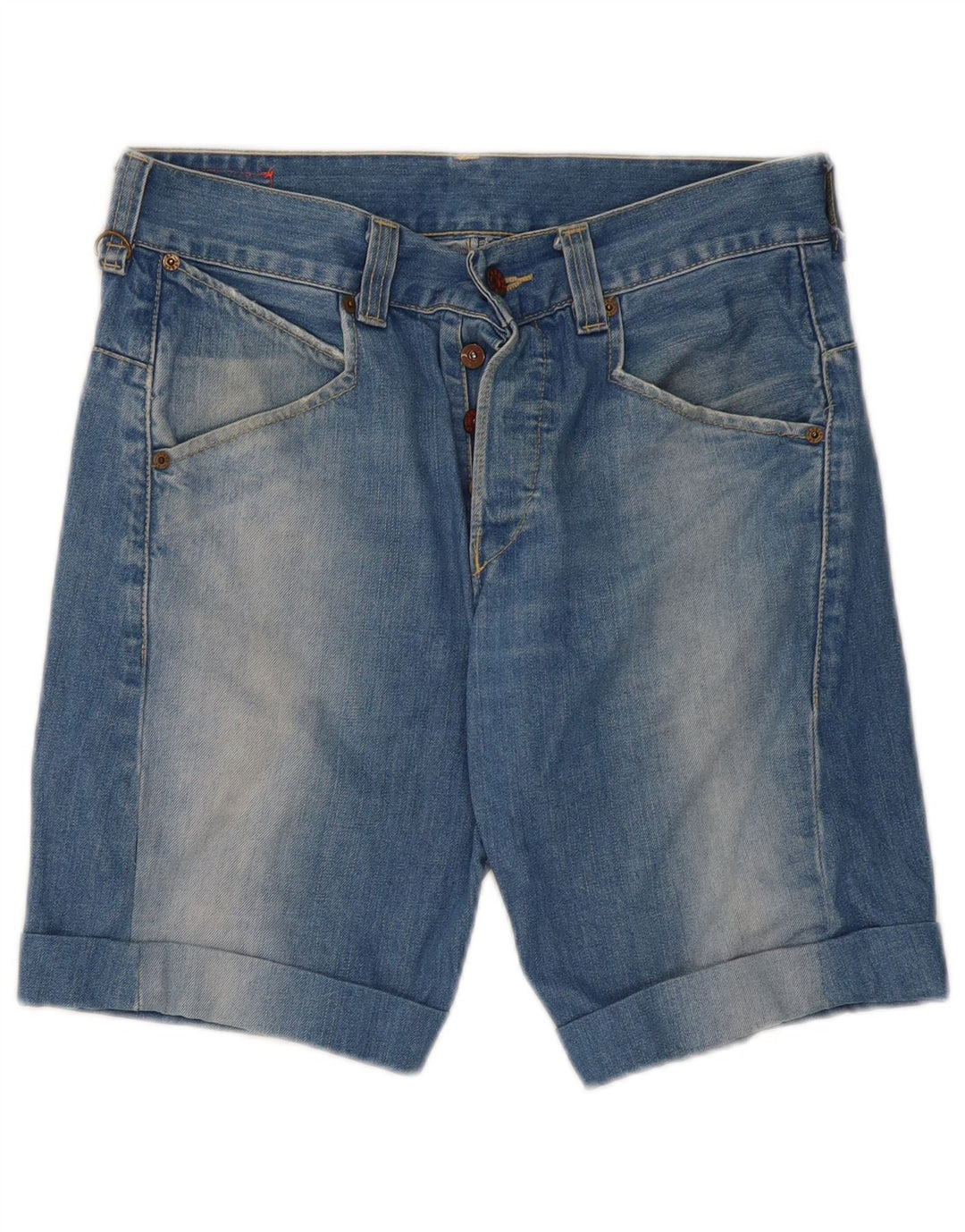 LEVI'S Mens Denim Shorts W30 Medium Blue Cotton
