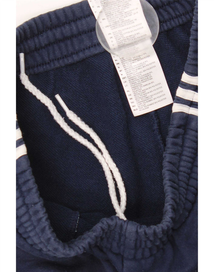Męskie spodenki sportowe Adidas, małe, granatowe, bawełniane