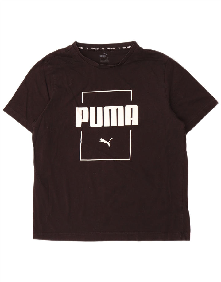 Męski T-shirt z grafiką Puma, duży, czarny