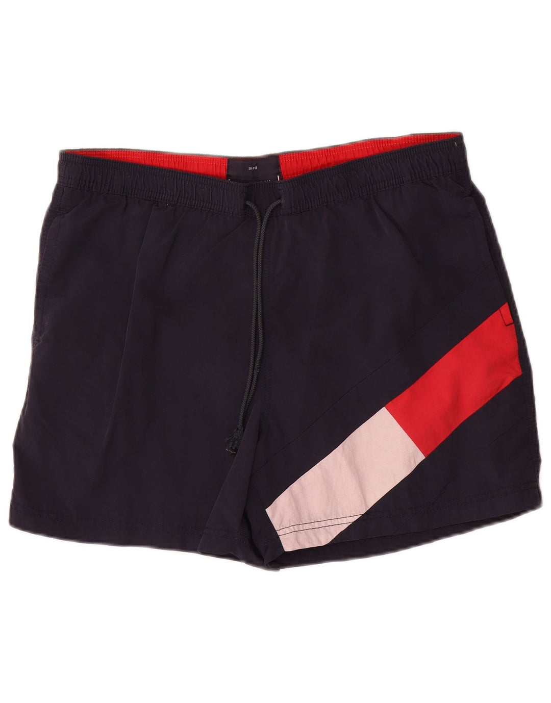 Męskie spodenki kąpielowe Tommy Hilfiger, duże, granatowe, poliamidowe, plażowe