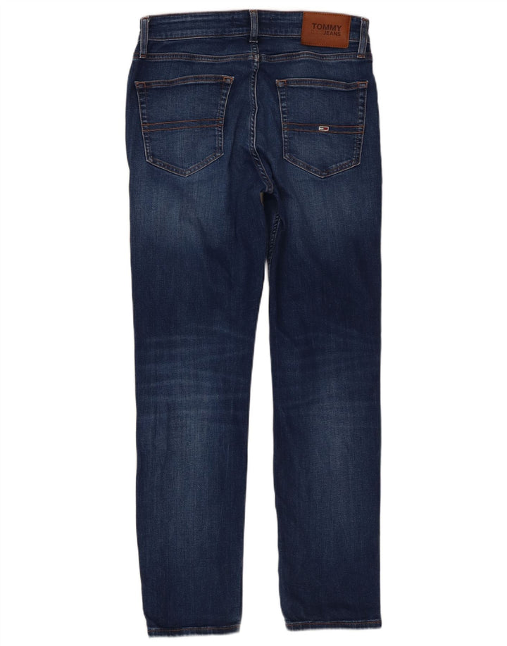 Męskie jeansy slim fit Tommy Hilfiger W30 L29 Niebieskie bawełniane