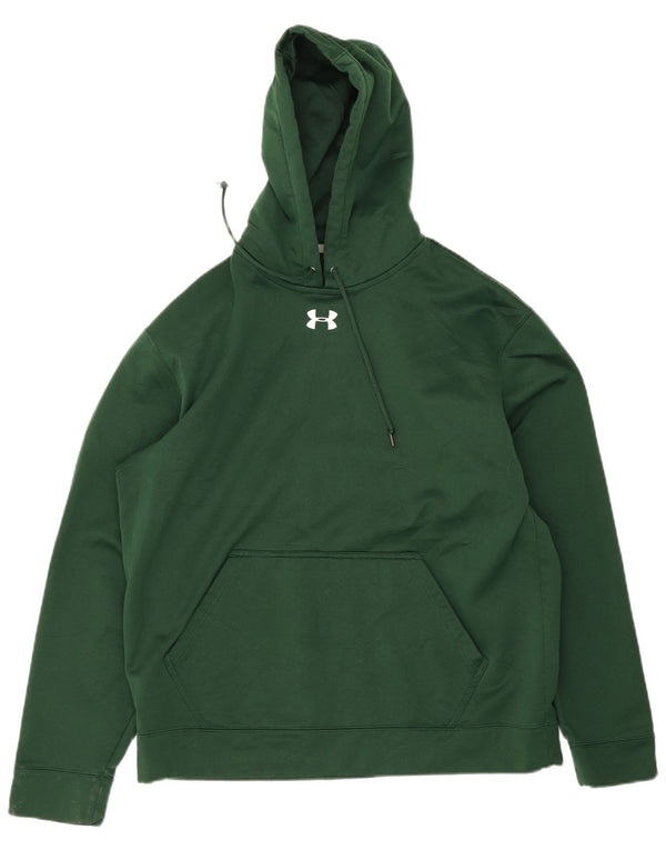 Męski sweter z kapturem Under Armour, duży, zielony, z poliestru