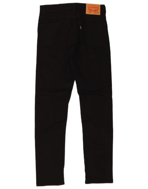 Męskie jeansy Levi's 511 Slim W30 L32 Czarna bawełna