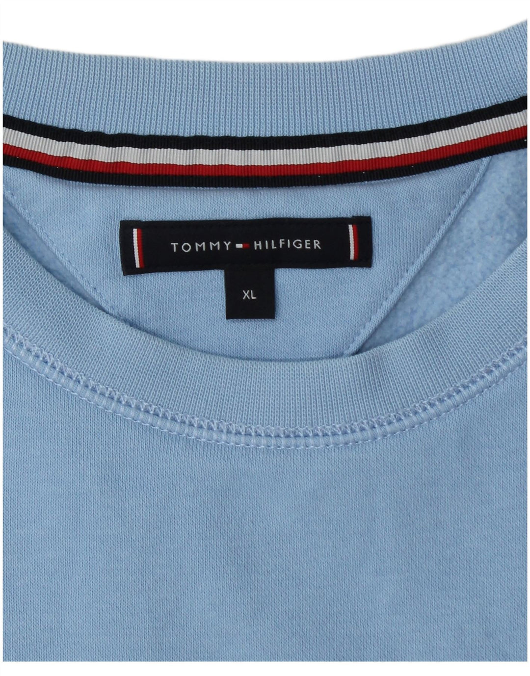 Męska bluza z grafiką TOMMY HILFIGER XL, niebieska, bawełniana