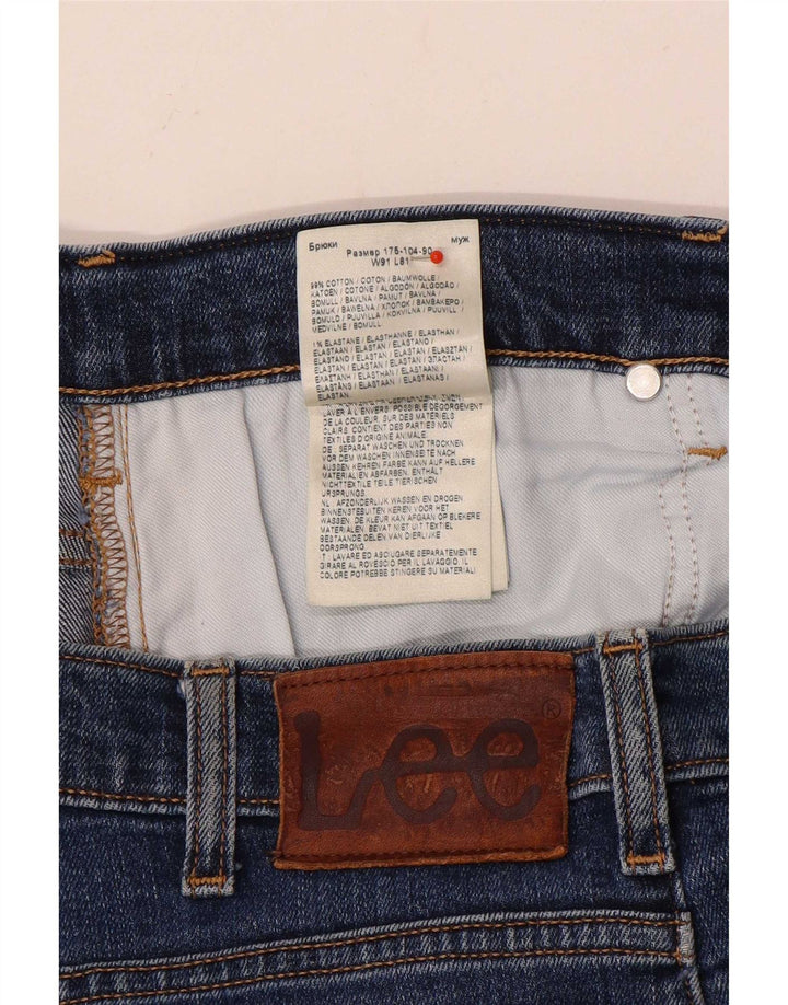 Męskie dżinsy Lee Brooklyn Straight W36 L32 Niebieskie bawełniane