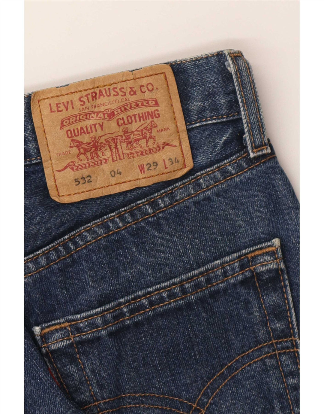 Damskie jeansy Levi's 532 Flared W29 L30 Niebieskie