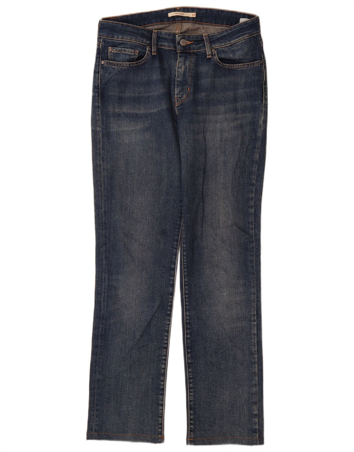 Damskie jeansy Levi's 714 Straight W29 L30 Niebieskie bawełniane