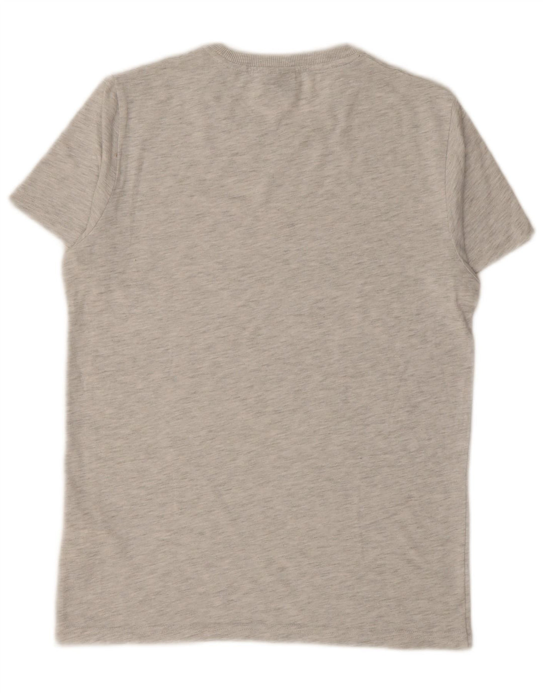 Męski T-shirt SUPERDRY z grafiką, średnioszary, bawełniany w cętki