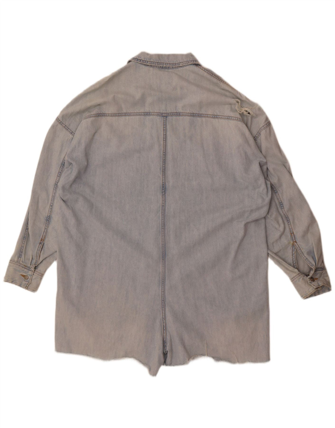 Damski kombinezon jeansowy oversize Zara UK 16, duży, niebieski, bawełniany