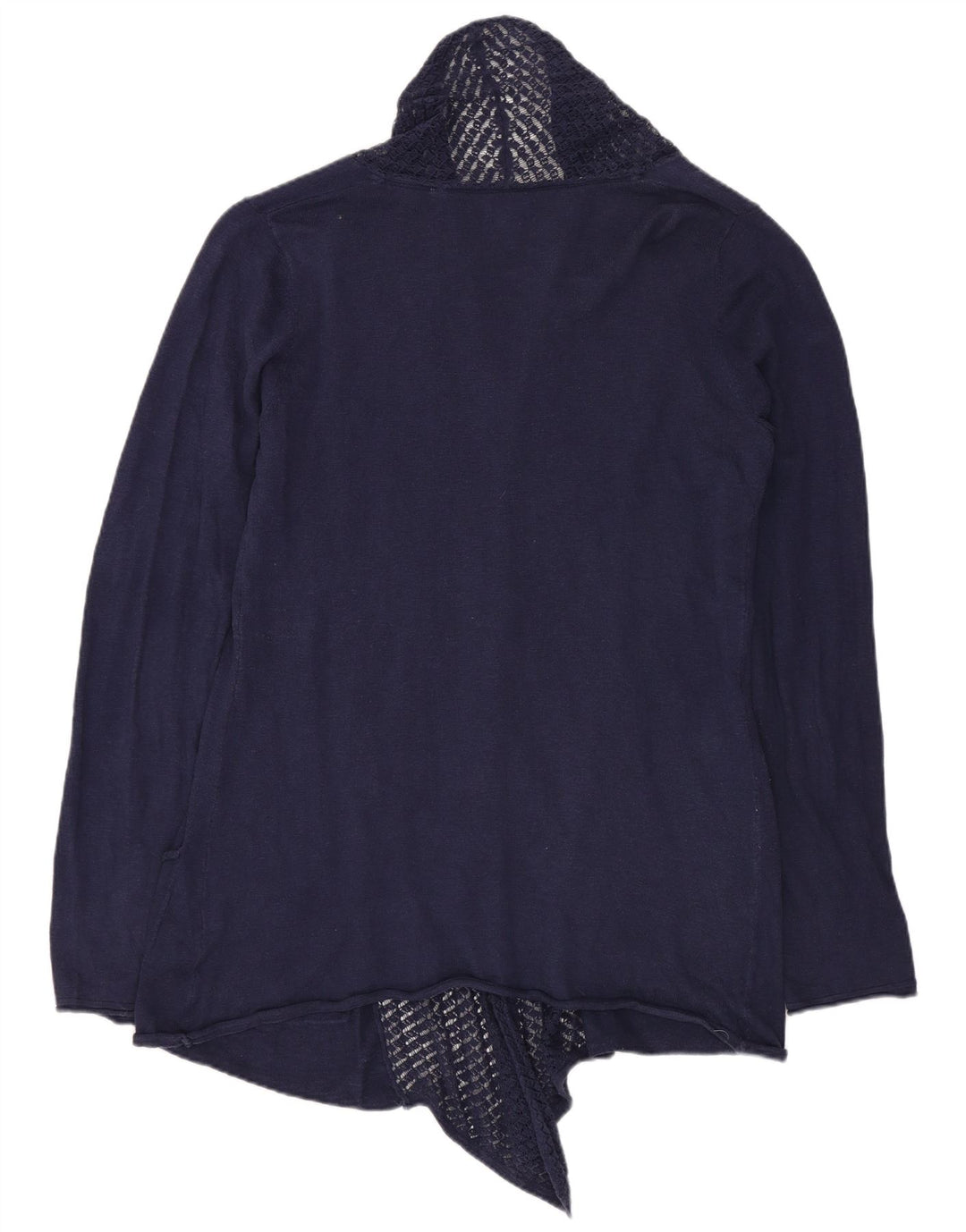 Sweter damski FAT FACE z otwartym kardiganem UK 10, mały, granatowy, bawełniany