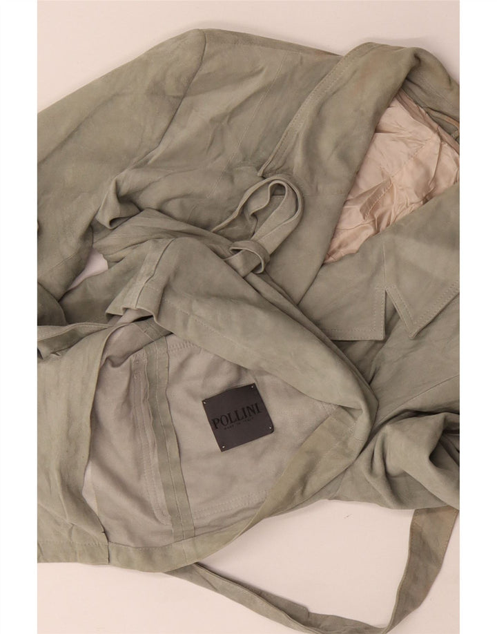 Damska marynarka zapinana na 3 guziki Pollini UK 14 Średnia zieleń