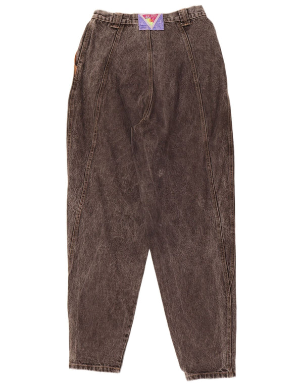 Vintage damskie dżinsy z wysokim stanem W30 L31 szara bawełna