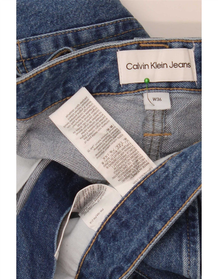 Męskie spodenki jeansowe Calvin Klein W36, duże, niebieskie, bawełniane