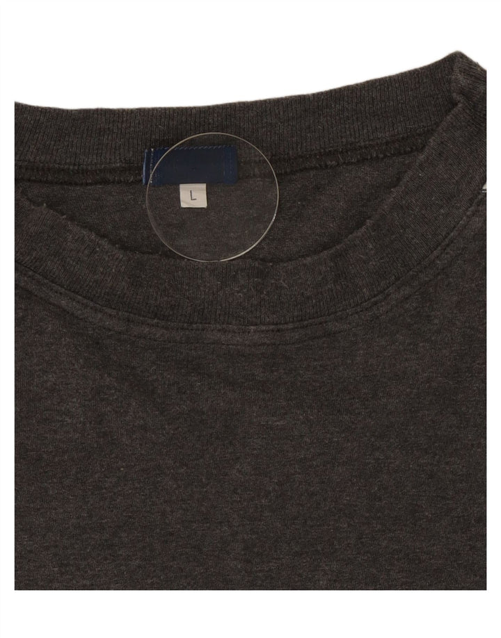 Męski T-shirt Asics, duży, szary, bawełniany