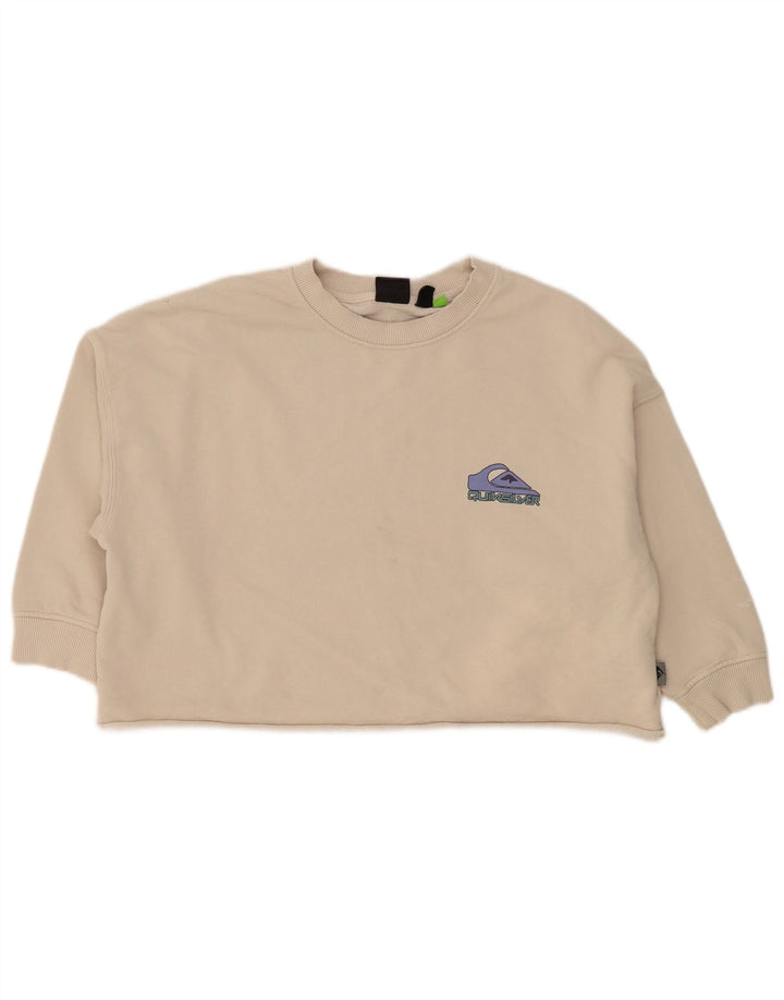 Damska bluza oversize Animal Crop Jumper UK 10 Small Off White