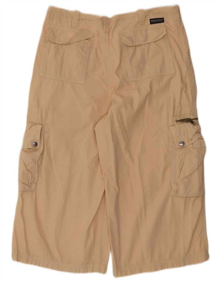 Damskie bermudy Cargo Woolrich 2XL W36 Beżowa bawełna
