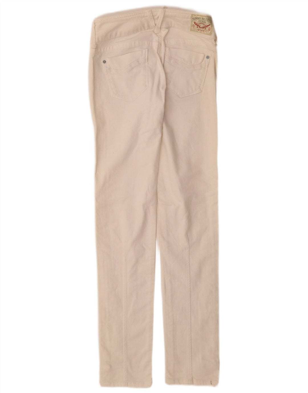Damskie jeansy Slim Tommy Hilfiger W25 L32 Biała bawełna