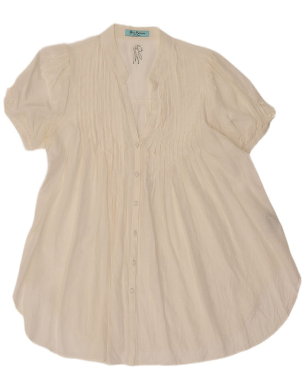 Damska bluzka z krótkim rękawem Guess By Marciano IT 44 Medium Off White