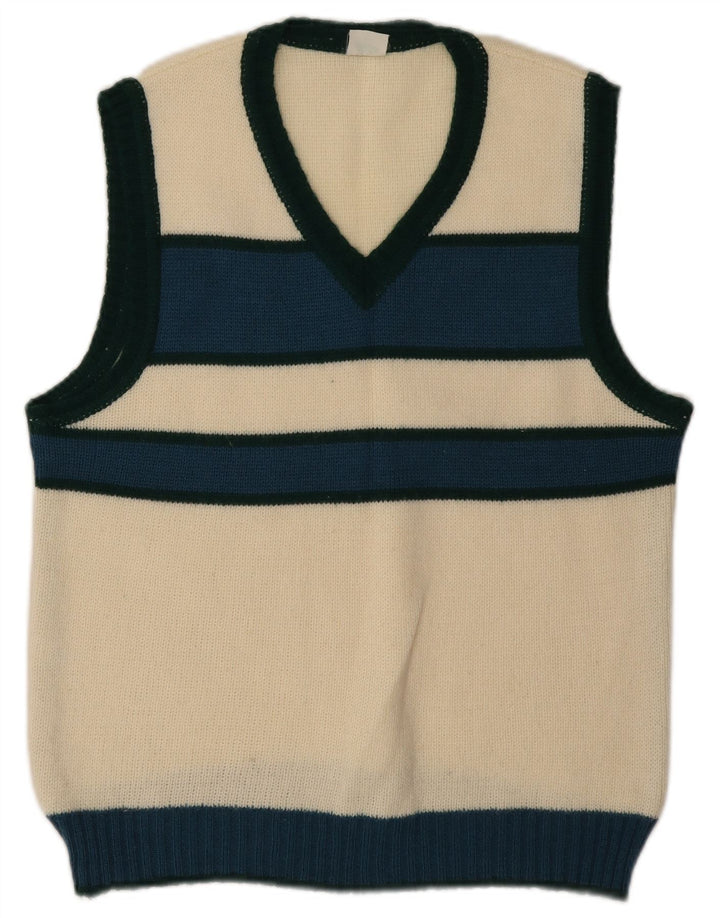 Tank top damski w stylu vintage IT 48 XL w kolorze białym