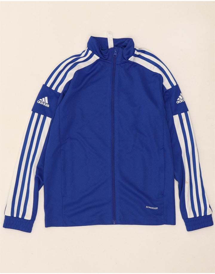 Chłopięca kurtka dresowa Adidas Aeroready 11-12 lat, niebieska, poliestrowa