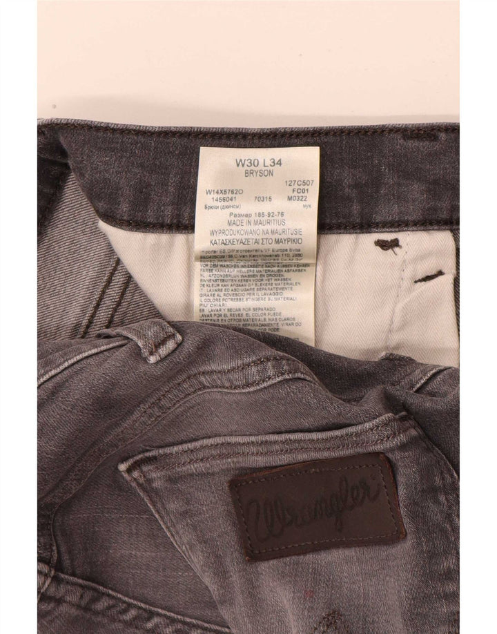 Damskie jeansy Wrangler W30 L31 Szara bawełna