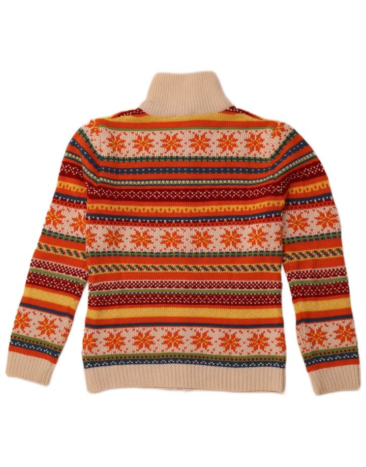 Sweter damski TCM, kardigan, UK 10/12, średni, wielobarwny, wełna Fair Isle