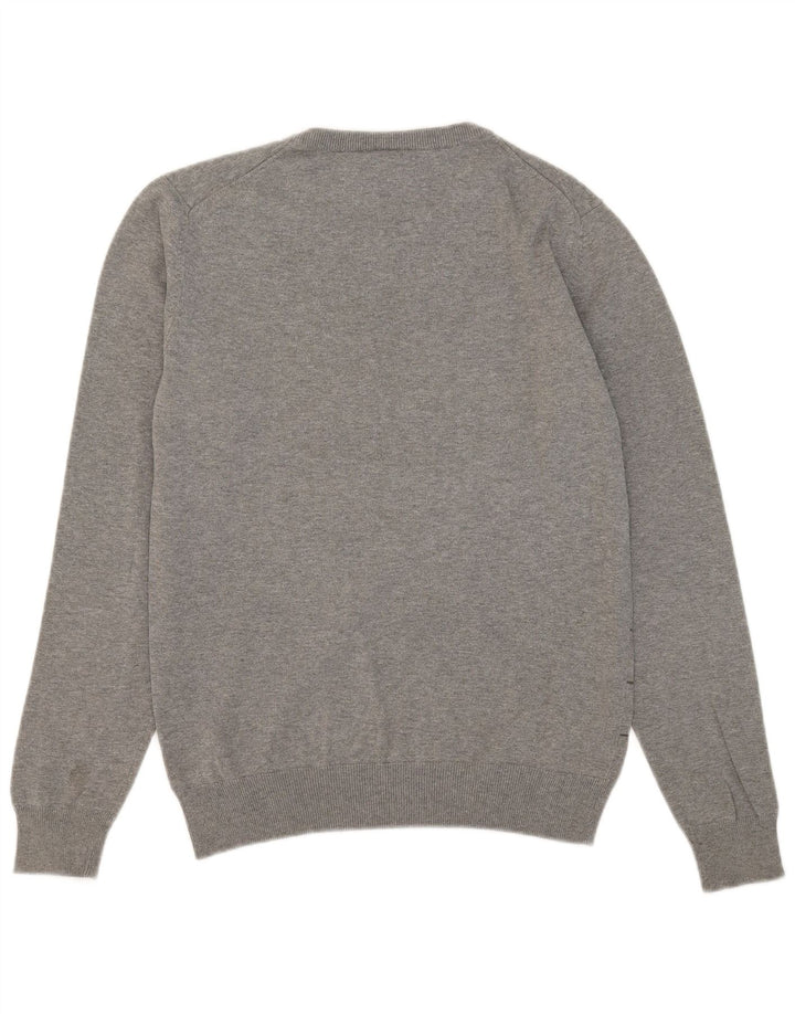 Męski sweter Puma z okrągłym dekoltem i średnimi szarymi paskami