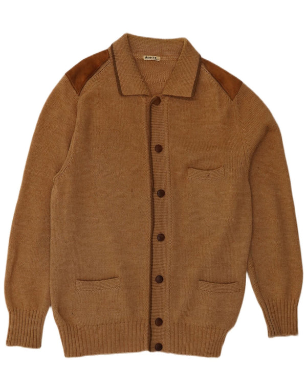 Sweter męski w stylu vintage IT 56 XL brązowy