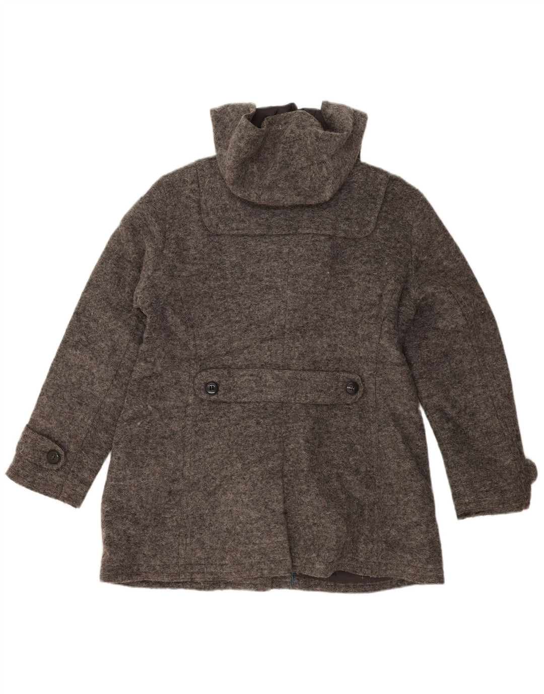 Damski płaszcz z kapturem ESPRIT UK 18 XL, szara wełna