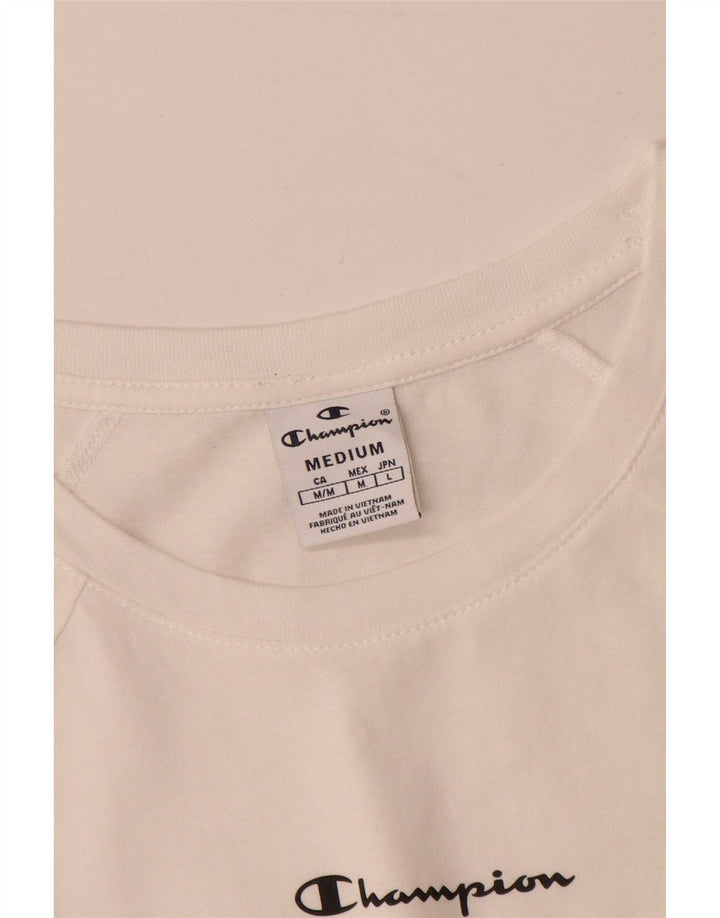 Męski T-shirt Champion z grafiką, średni biały