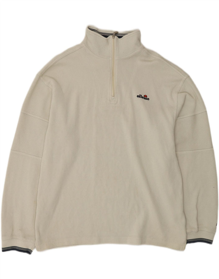 Męska bluza z zamkiem błyskawicznym ELLESSE XL, szara, bawełniana