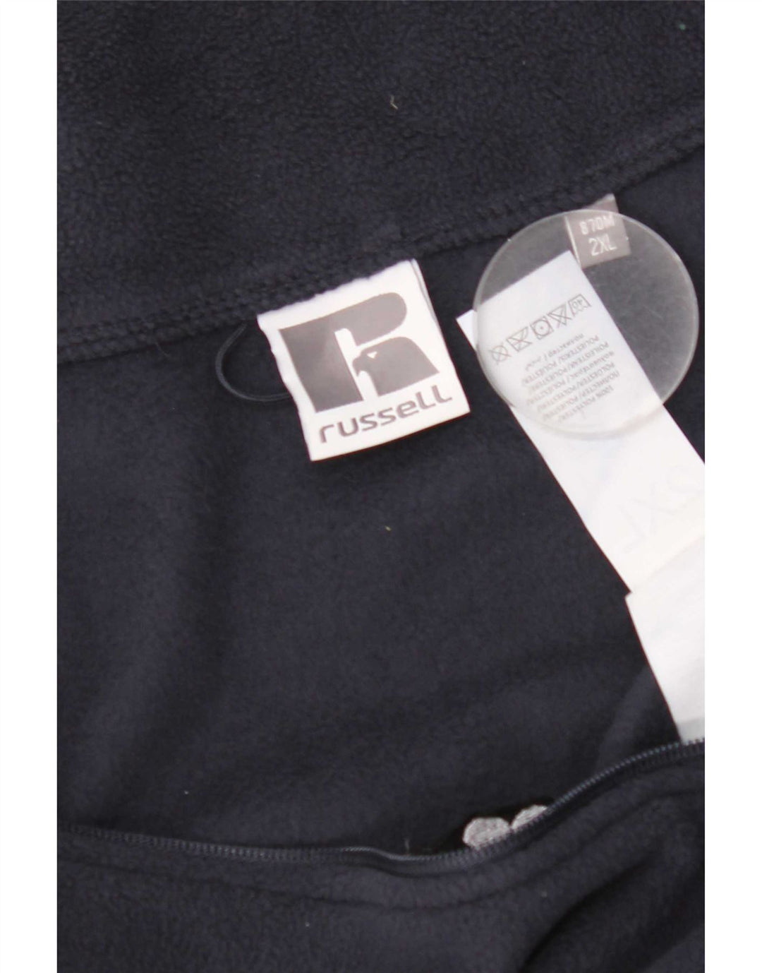 Męska kurtka polarowa Russell Athletic Graphic UK 44 2XL Granatowy poliester