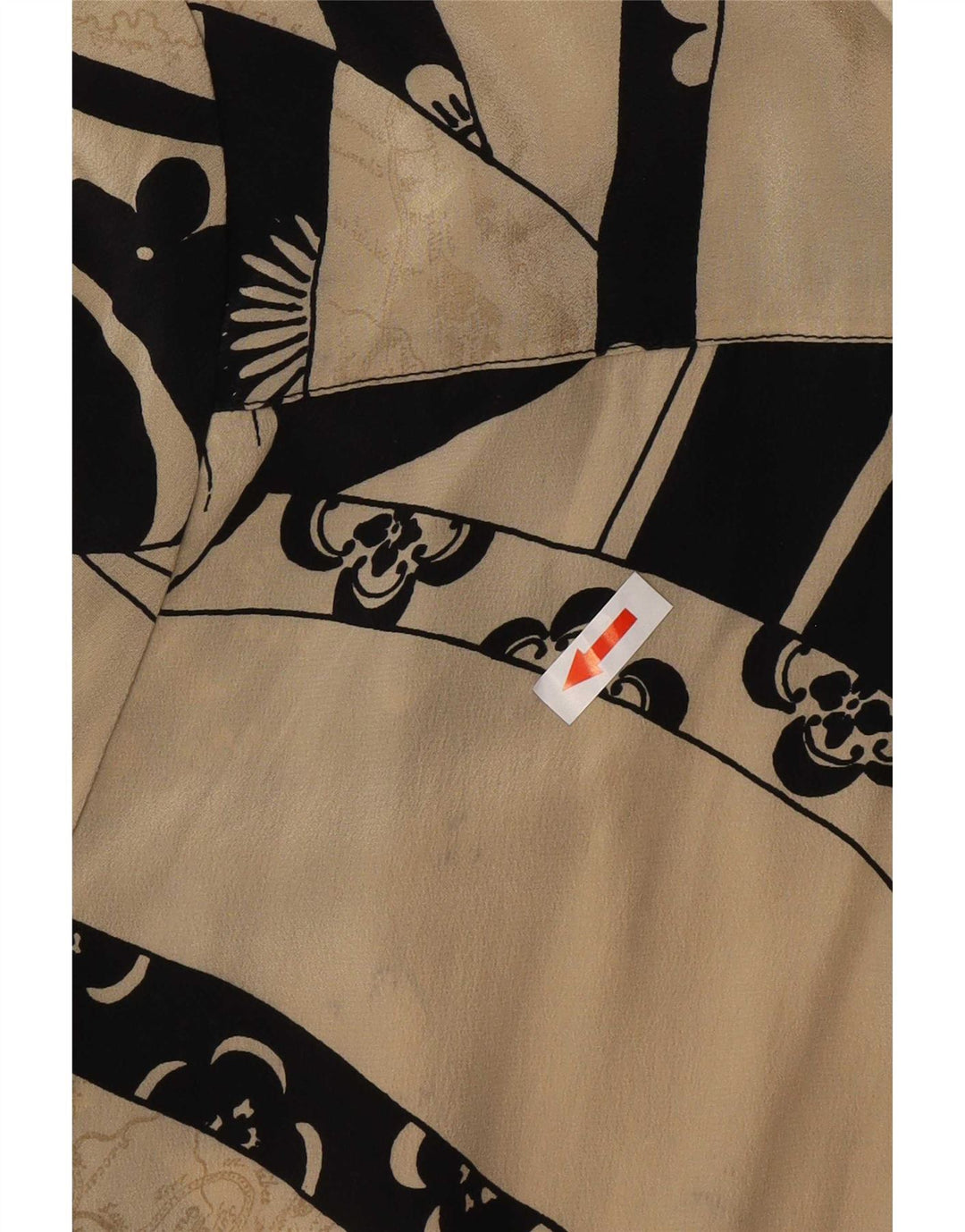 Koszula damska z krótkim rękawem w stylu vintage IT 52 2XL Beżowy patchwork