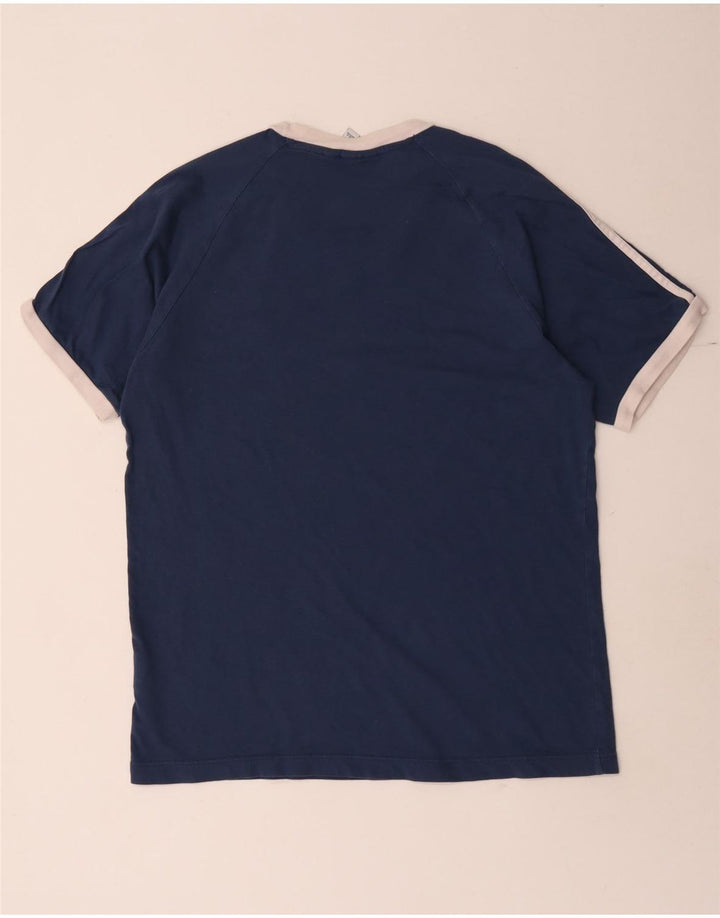 Adidas Męski T-Shirt Top Średni Granatowy Bawełniany