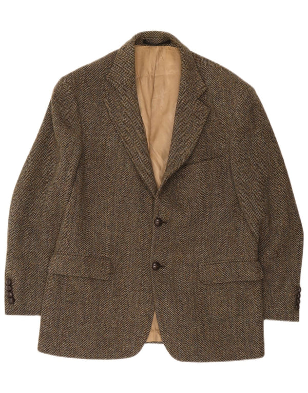 Marks & Spencer Męska marynarka Harris Tweed Blazer UK 40 Średnia zieleń