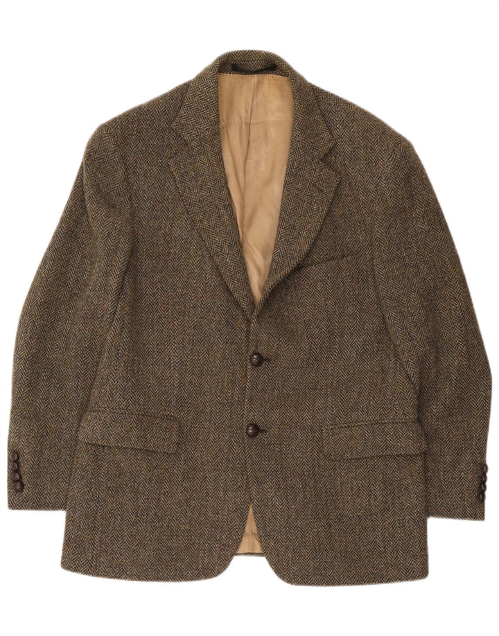 Marks & Spencer Męska marynarka Harris Tweed Blazer UK 40 Średnia zieleń