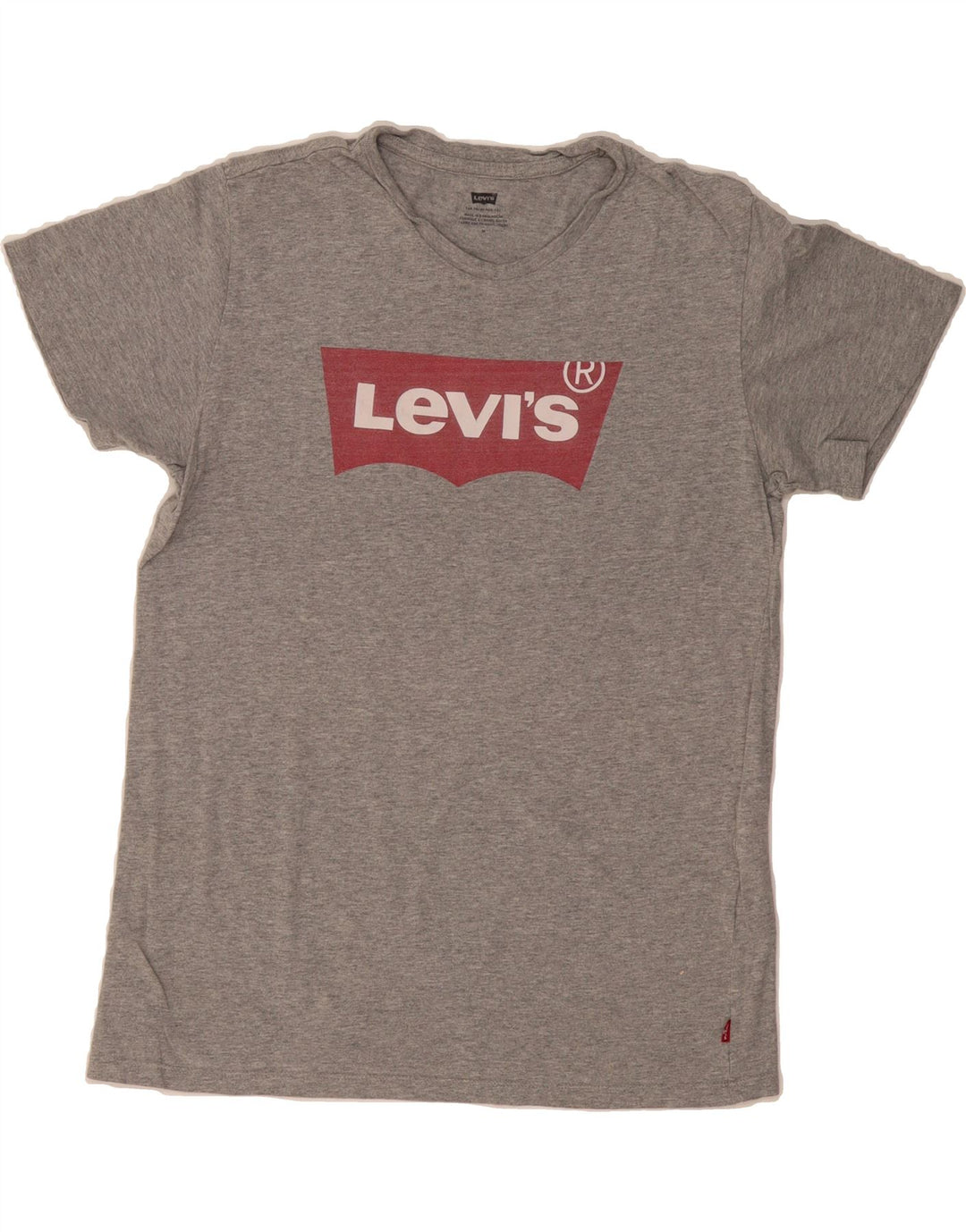 LEVI'S Mens Graphic T-Shirt Top Medium Grey Cotton Vintage Levi's and Second-Hand Levi's from Messina Hembry 
