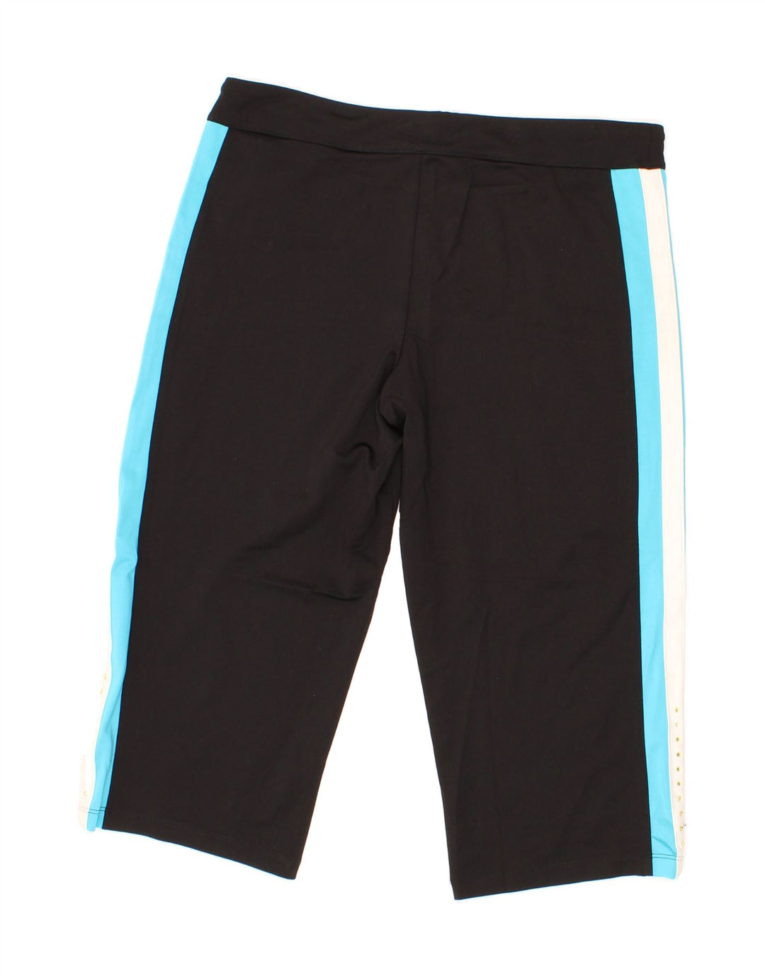 IZOD Womens Bermuda Sport Shorts UK 12 Medium Black Colourblock Vintage Izod and Second-Hand Izod from Messina Hembry 
