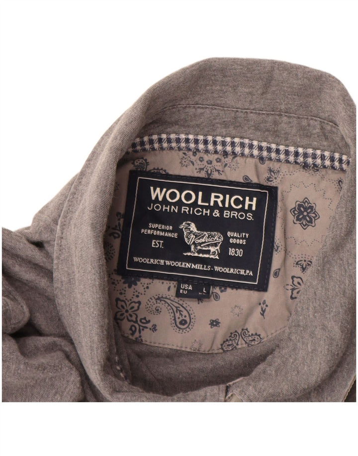 Męska koszulka polo XL Woolrich, szara bawełna