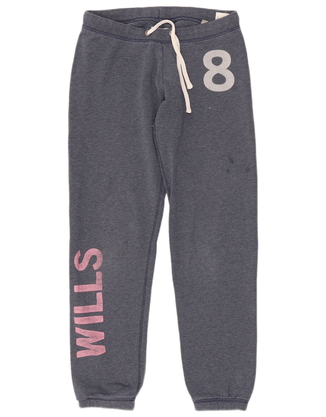 Damskie spodnie dresowe JACK WILLS Graphic Joggers UK 8, małe, granatowe