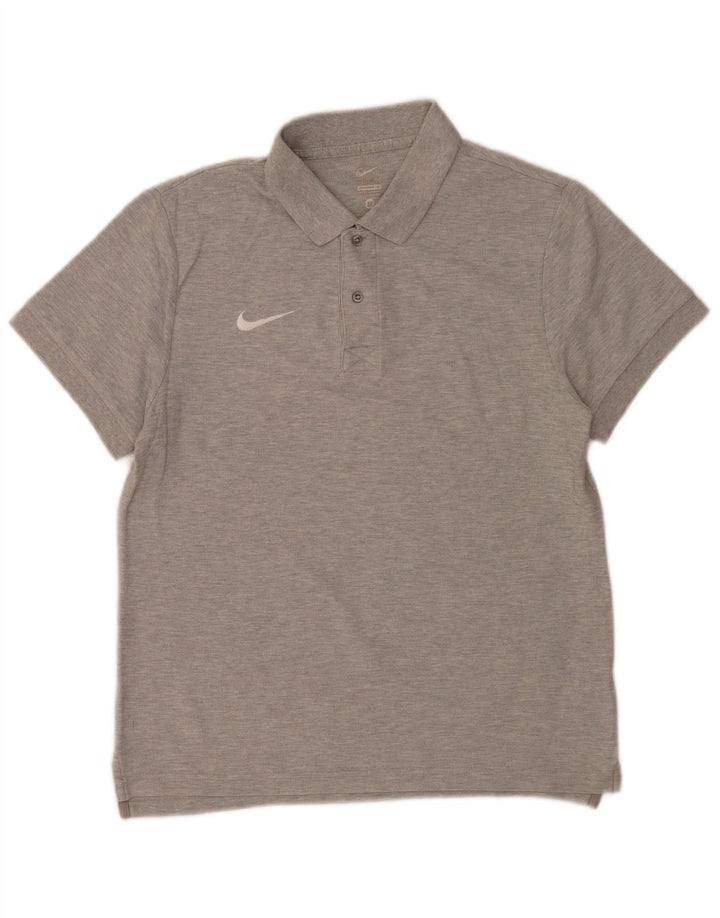Męska koszulka polo Nike, średnia, szara, bawełniana nakrapiana