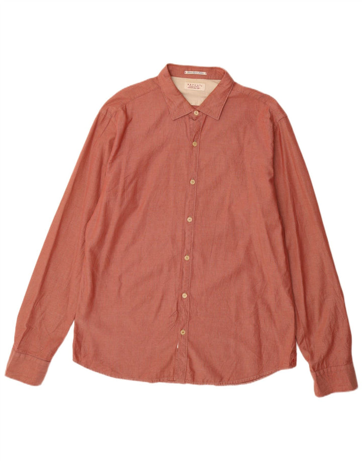 Koszula męska REPLAY 2XL, bawełniana w czerwoną kratę