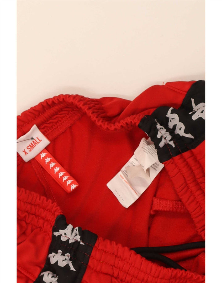 Damskie spodnie dresowe Kappa Graphic Flare XS Czerwony poliester