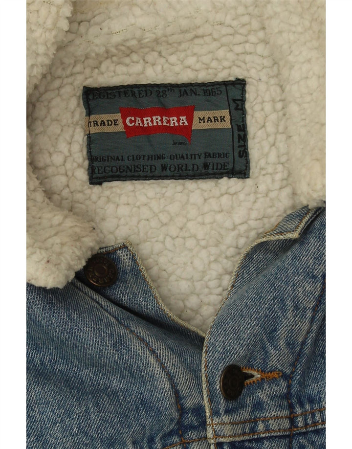 Męska kurtka dżinsowa Carrera Sherpa UK 38, średni niebieski poliester