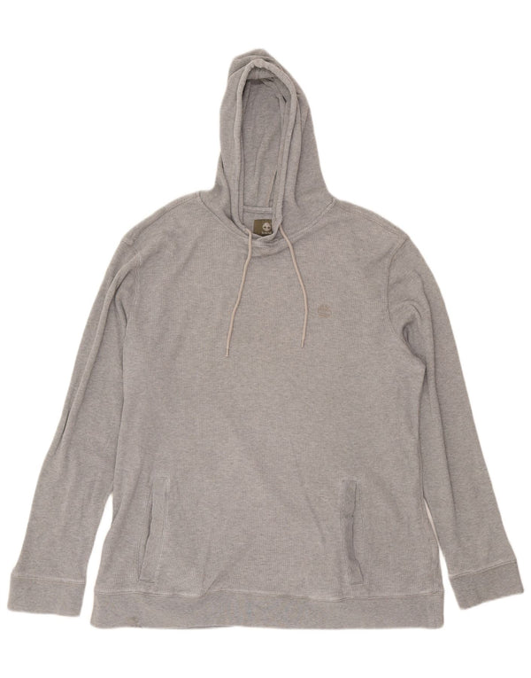 Męski top z kapturem i długim rękawem Timberland, 2XL, szara bawełna