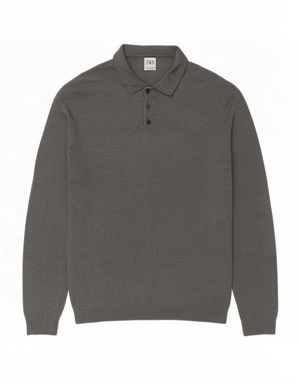 Męski sweter z golfem Zara XL, szary