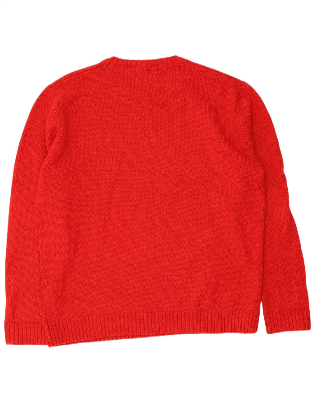 Męski sweter z okrągłym dekoltem Zara XL, czerwony
