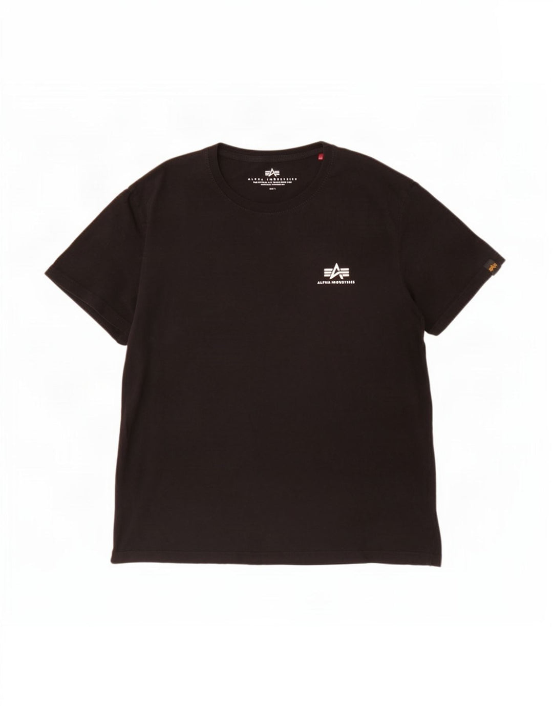 T-shirt męski Alpha Industries, duży, czarny, bawełniany