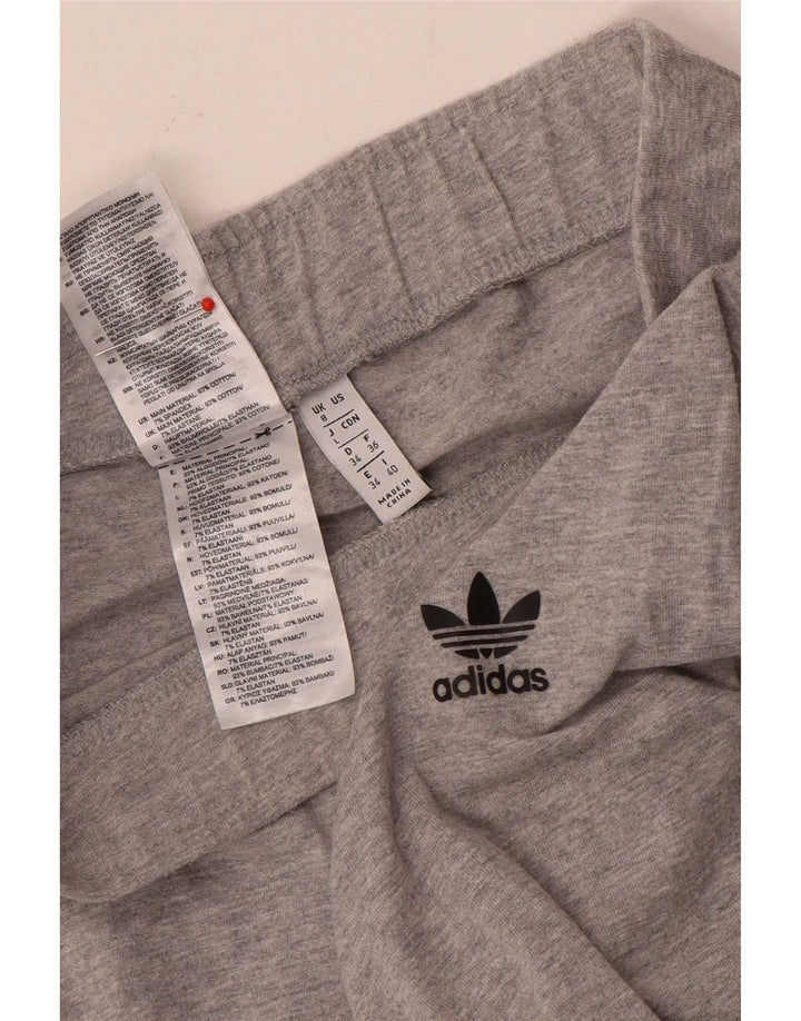 Damskie legginsy Adidas Graphic UK 8 Small, szare, bawełniane